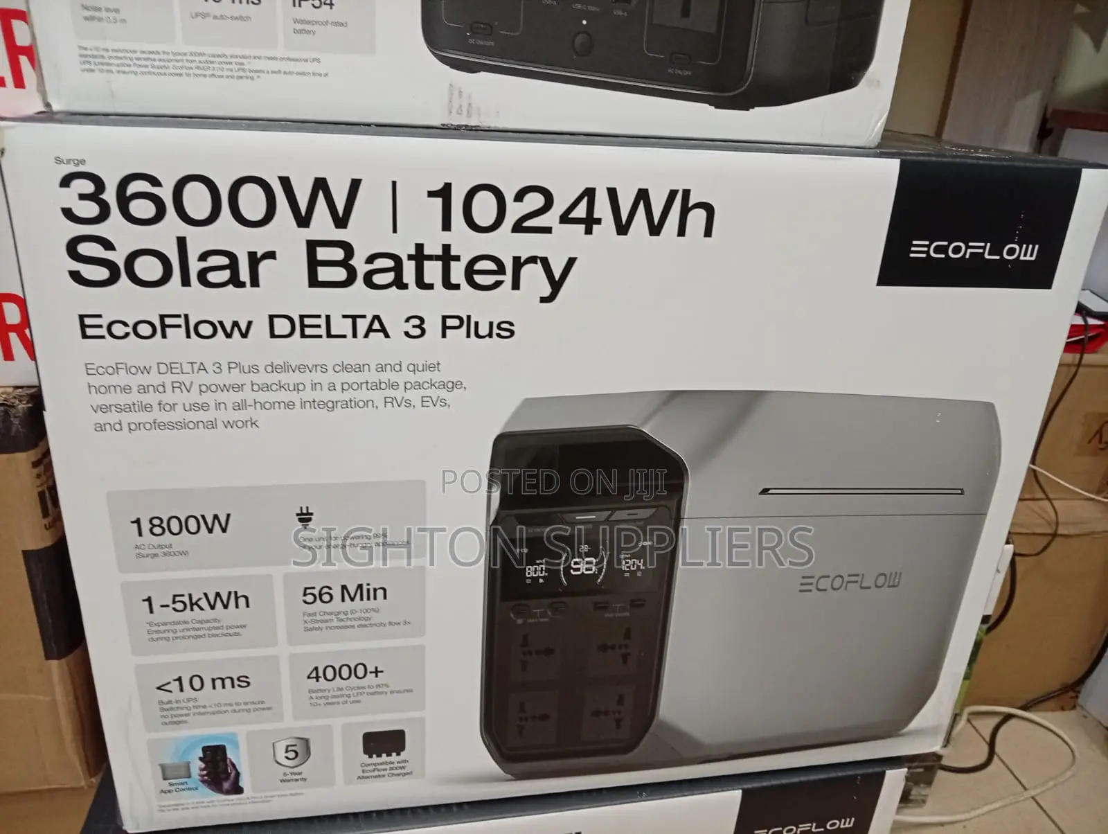 Ecoflow Delta 3 Plus – Portable Power Station (1024wh, 1800w)