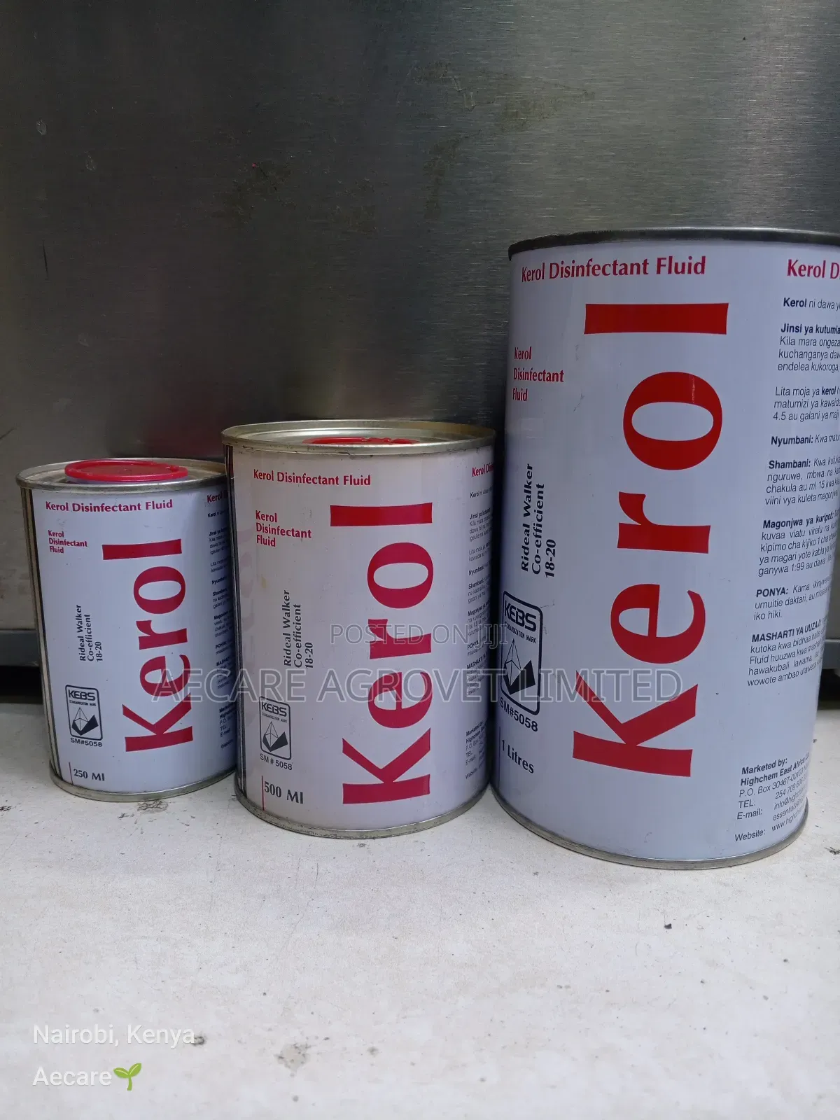 Kerol Disinfectant Fluid 250 Ml , 500ml , 1litre