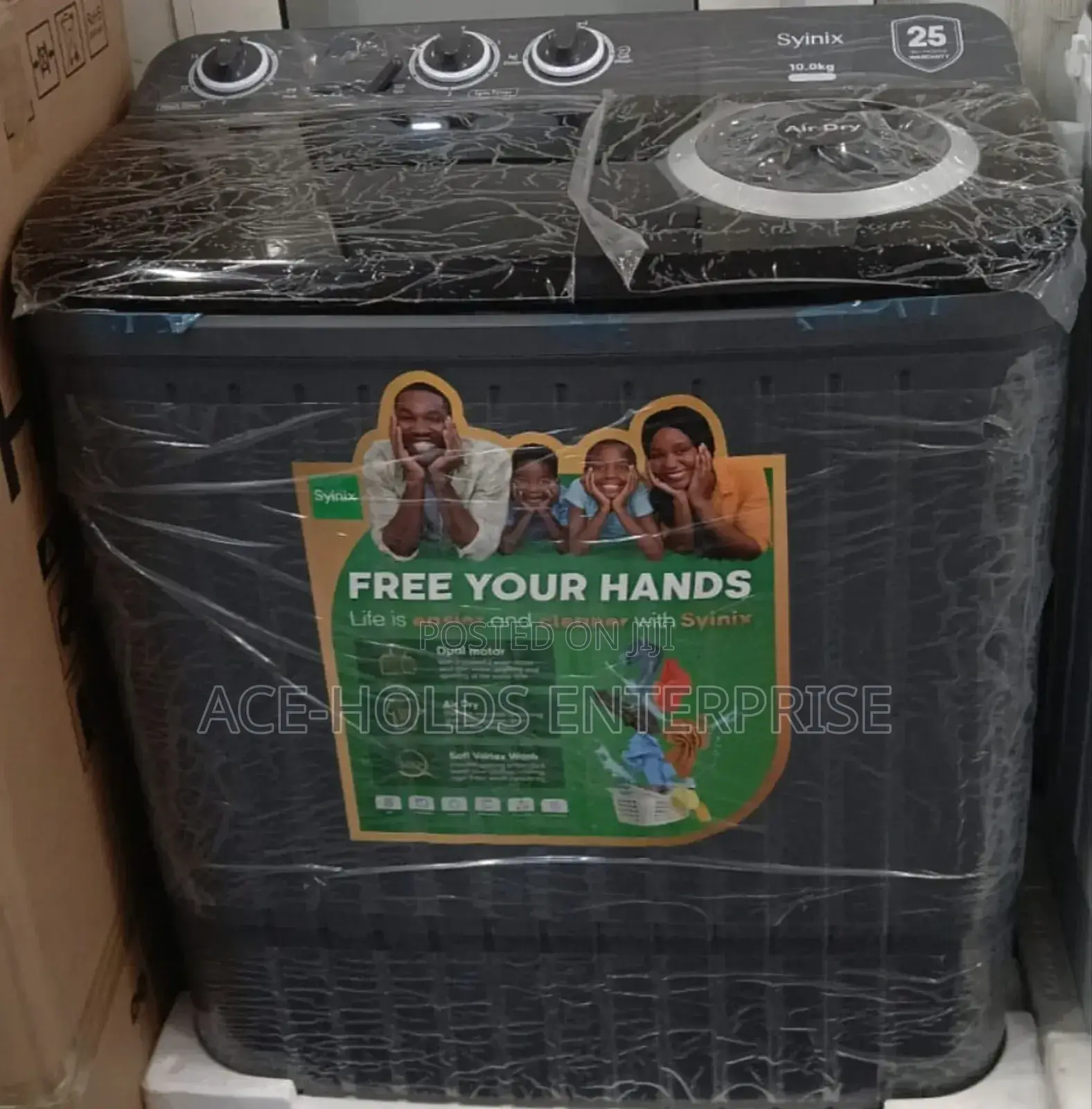 10kgs Twin Tub Washing Machine - Syinix Top Loading