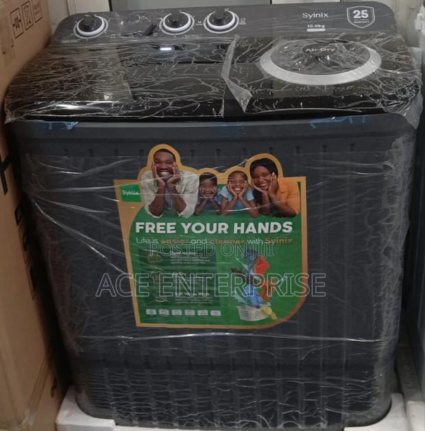 10kgs Twin Tub Washing Machine - Syinix Top Loading