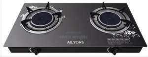 Ailyons 2 Burner Glass Top Gas Cooker Infrared Double Burner