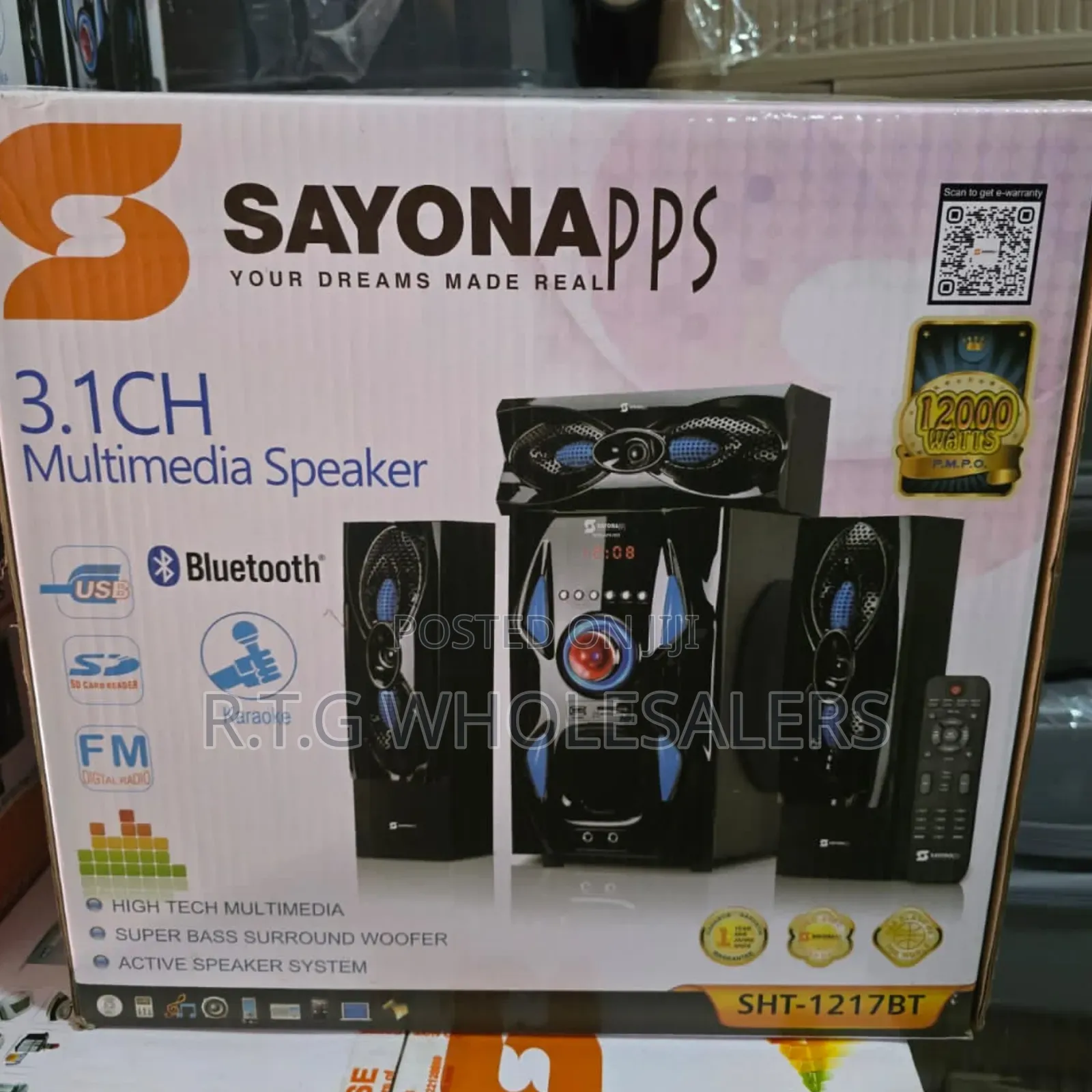 Sayona SHT-1217bt 3.1ch Home Theatre System