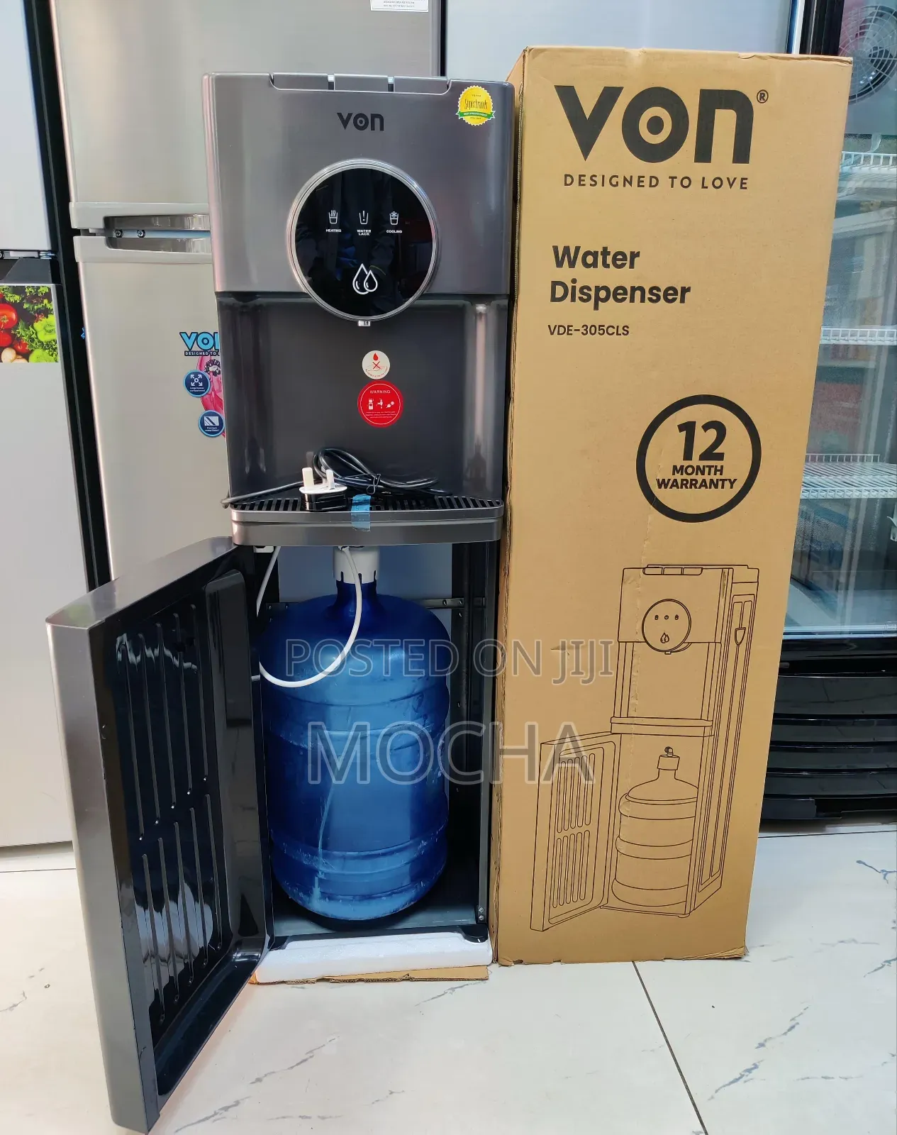 Von Bottom Load Water Dispenser Hot Normal and Cold