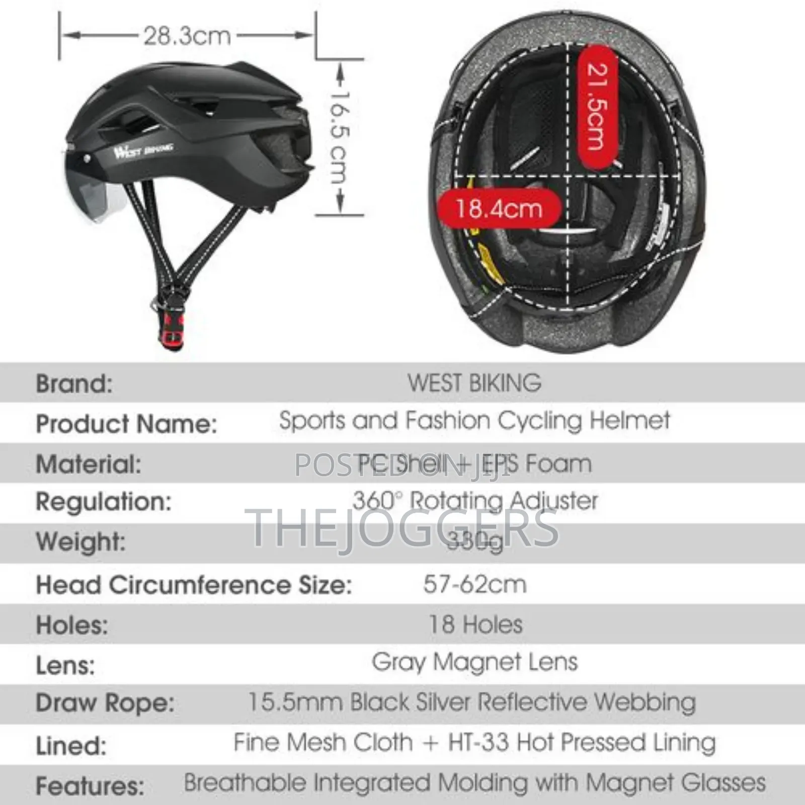 West Biking Bicycle Helmet With Taillight Goggles Sun Visor Lens