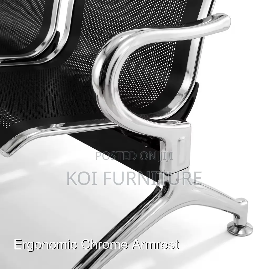 Office Bench; Three Seaters Metallic Office Bench