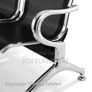 Office Bench; Three Seaters Metallic Office Bench