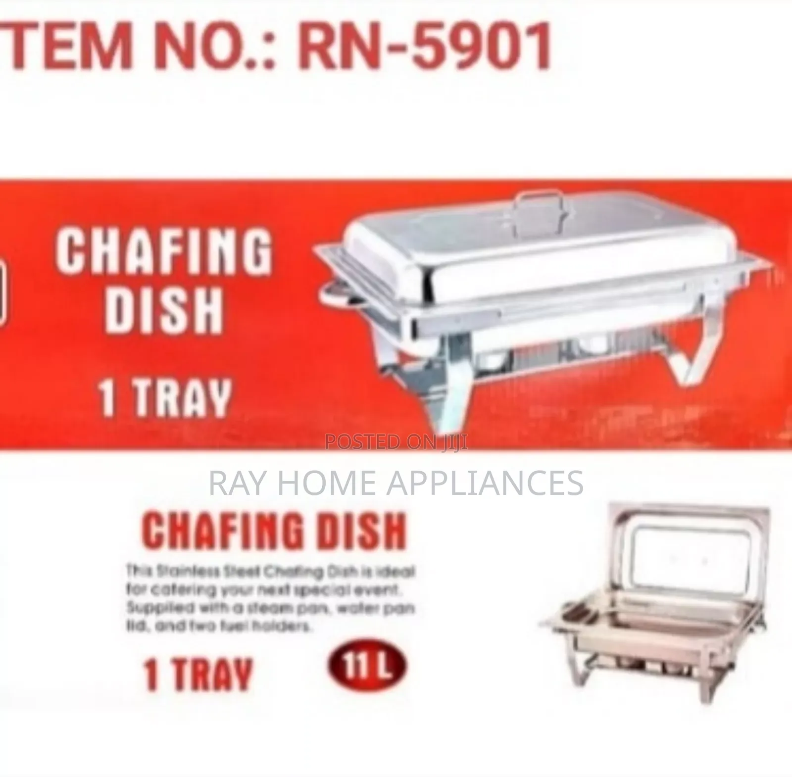 Rashnik 1 Tray Chafing Dish Single Tray 11litres