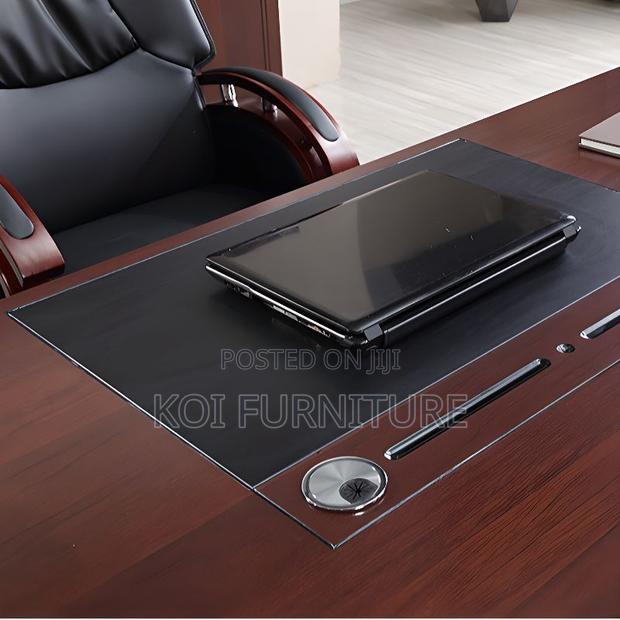 Office Desk; Executive 1.8m Mahogany Functional Office Desk - thumbnail 4