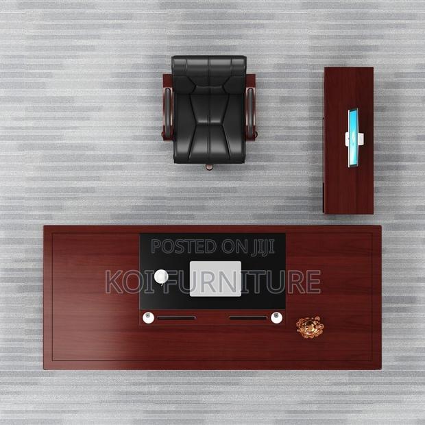 Office Desk; Executive 1.8m Mahogany Functional Office Desk - thumbnail 5