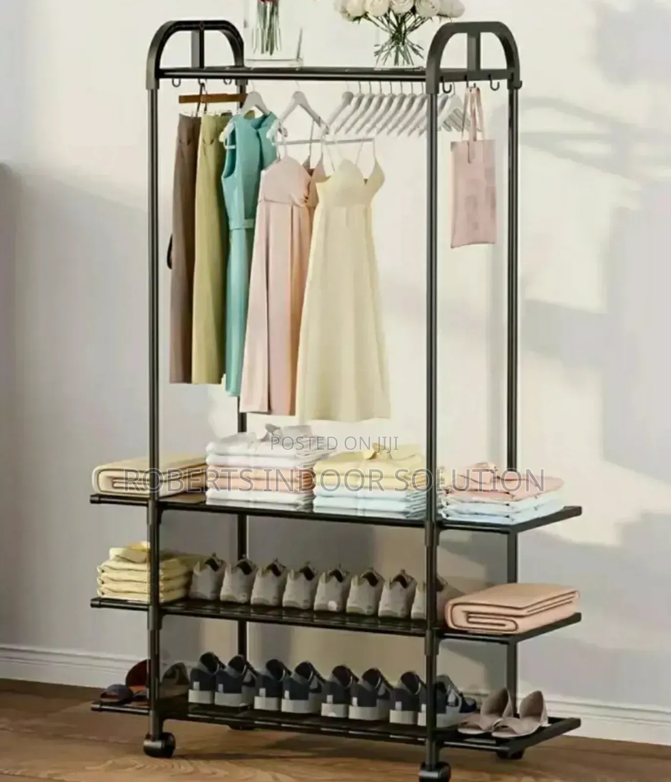 Multi-functional Garment Rack For Home Shops.