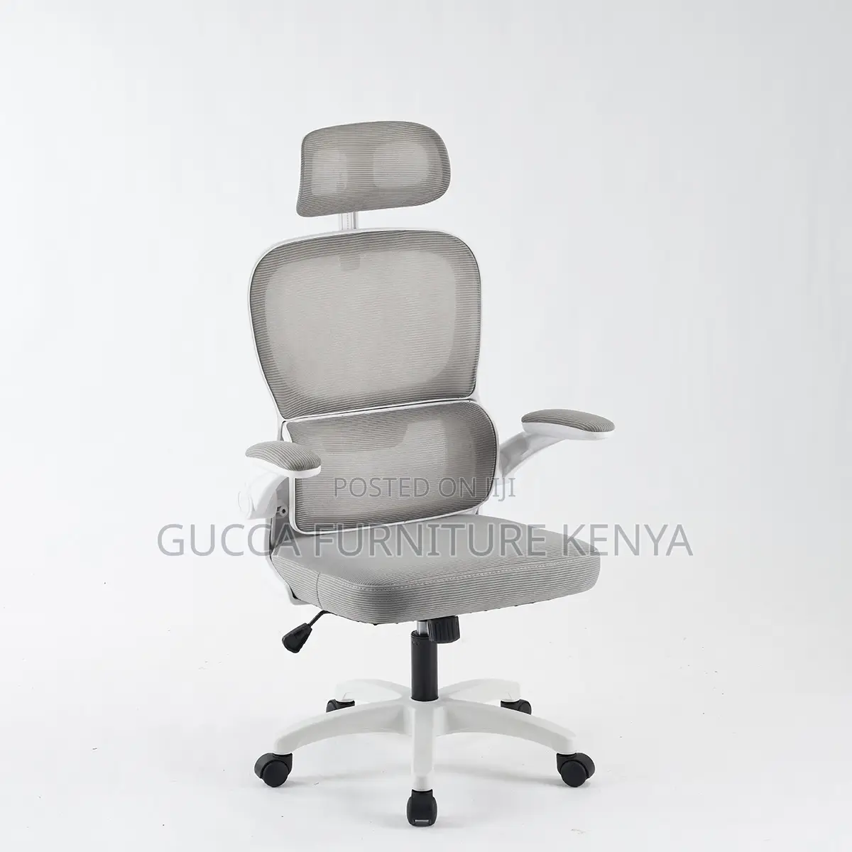 White Executive Ergonomic High-Back Chair