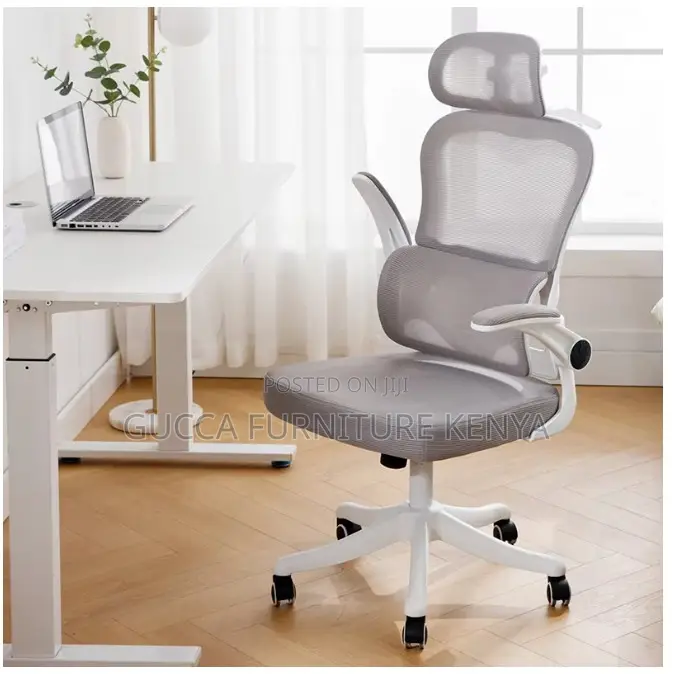White Executive Ergonomic High-Back Chair