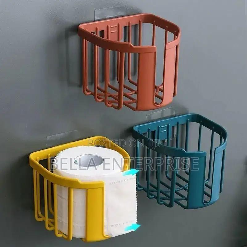 Punch-Free Toilet Paper Holder Available in All Colors