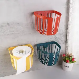 Punch-Free Toilet Paper Holder Available in All Colors