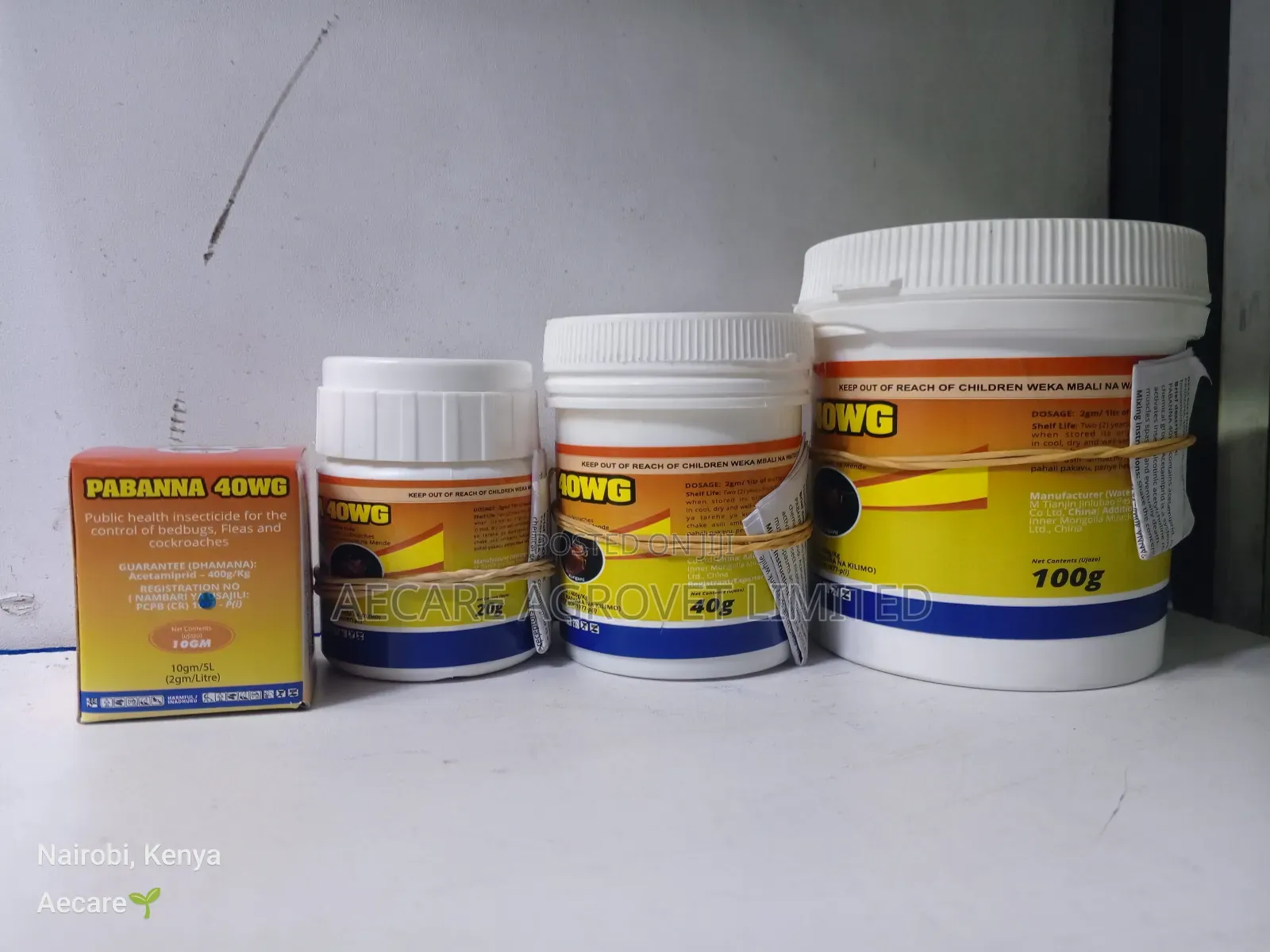 Pabanna 40wg Pesticide 10g, 20g,40g, 100g