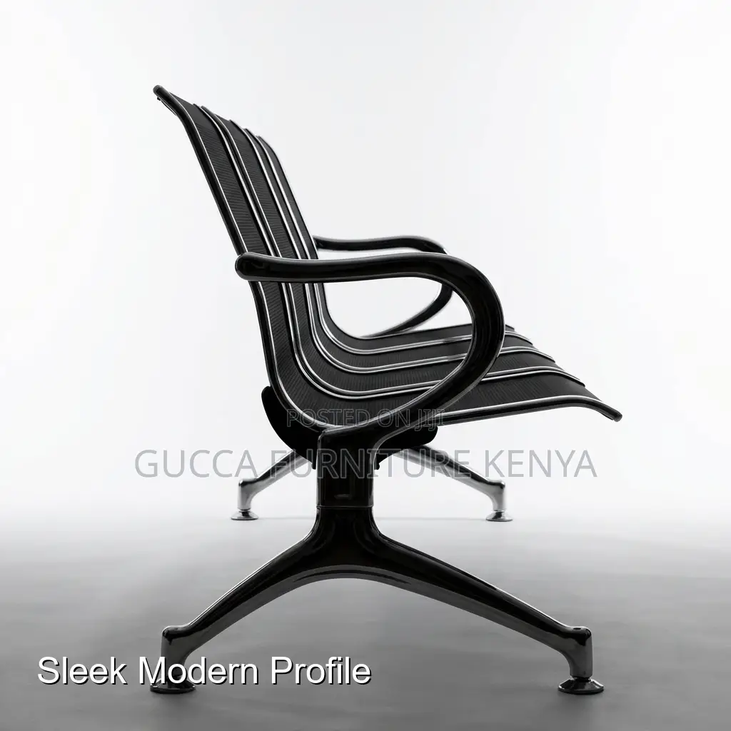 3-Link Full Steel Reception Visitor's Bench
