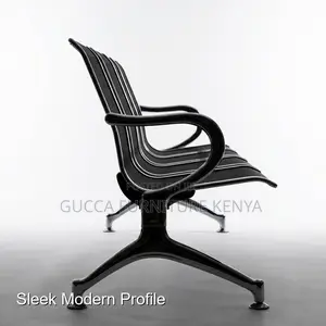 3-Link Full Steel Reception Visitor's Bench
