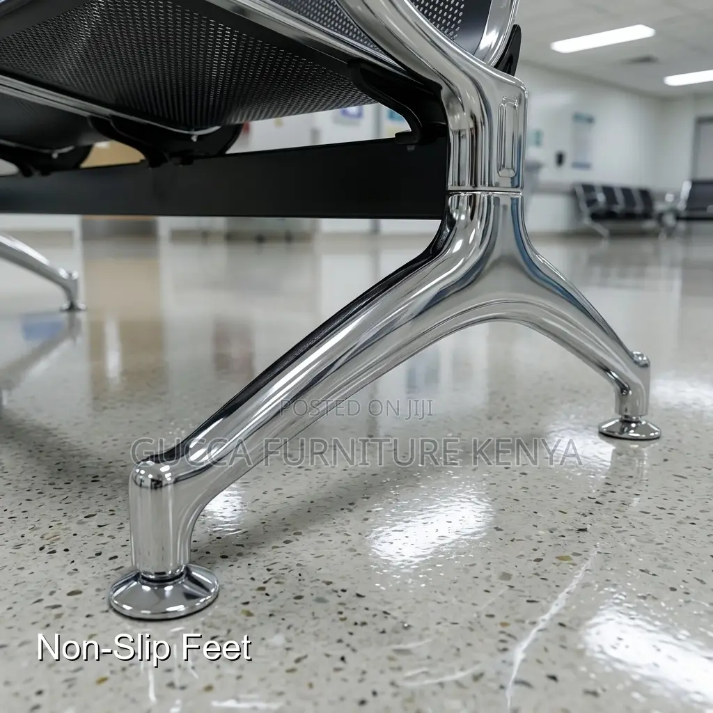 3-Link Full Steel Reception Visitor's Bench