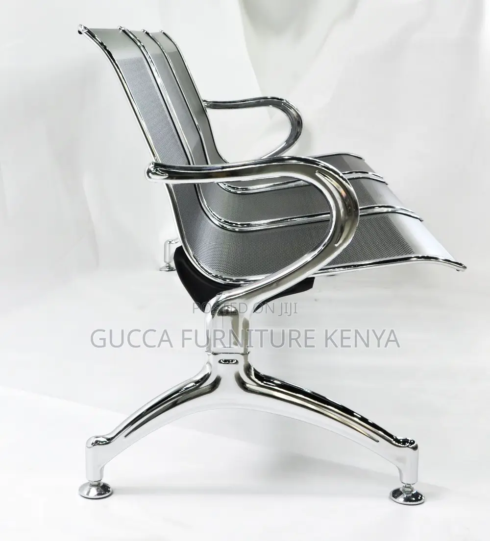 3-Link Full Steel Reception Visitor's Bench