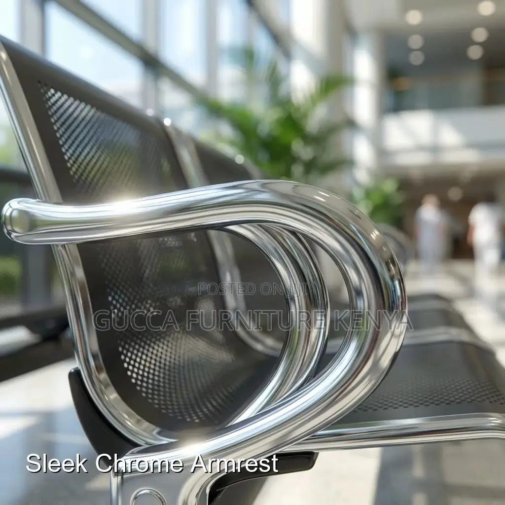 3-Link Full Steel Reception Visitor's Bench
