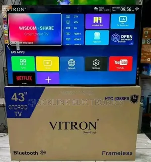 Vitron Frameless Android Smart Tv 43"