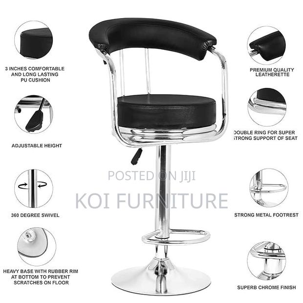 Barstools; Adjustable Home Office Barstool for Restaurants and Counter - thumbnail 2