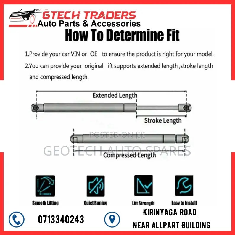 Toyota Crown Boot Shock Tailgate Gas Struts S200 2008-2012