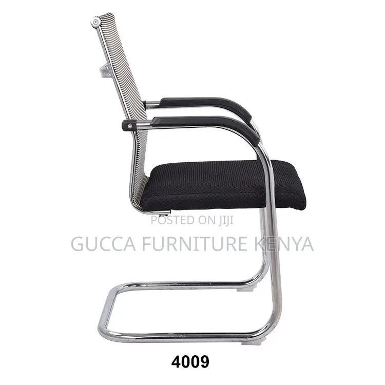 Mid-Back Mesh Guest Office Chair With Arms