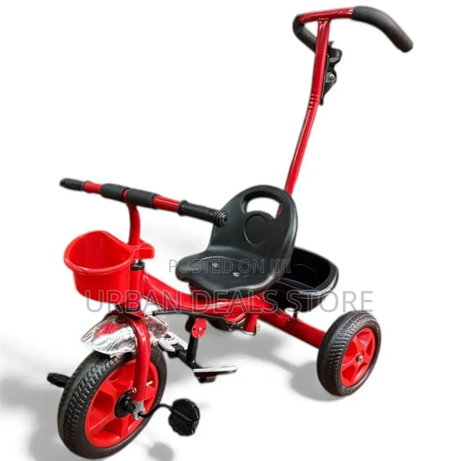 Strong and Stable Tricycle With Push Handle