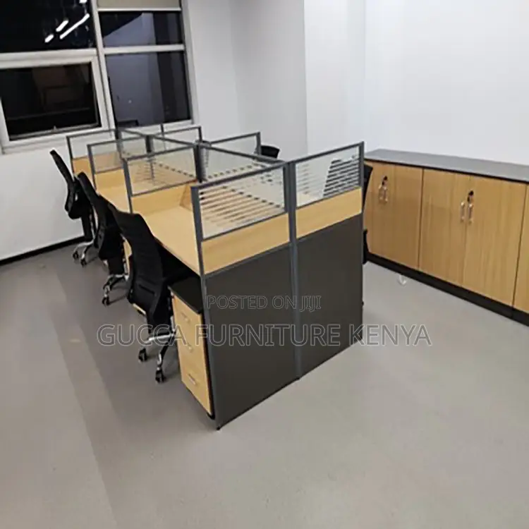 Modular 6-Person Office Workstation Desk