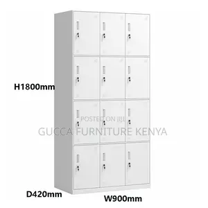 Office 12-Compartment Steel Storage Locker
