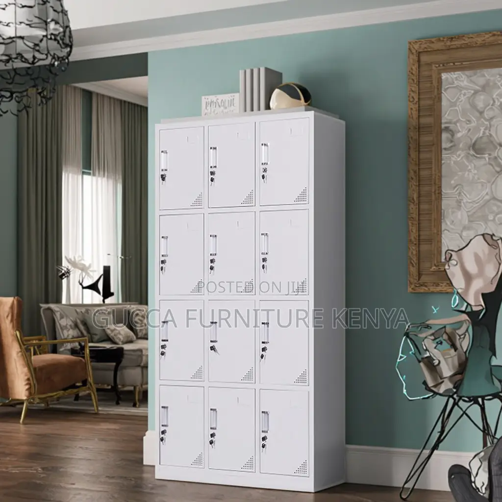 Office 12-Compartment Steel Storage Locker