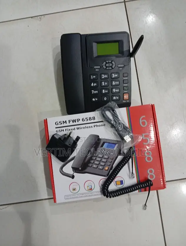 High Capacity Phonebook Dual Sim GSM Fixed Desktop Phone