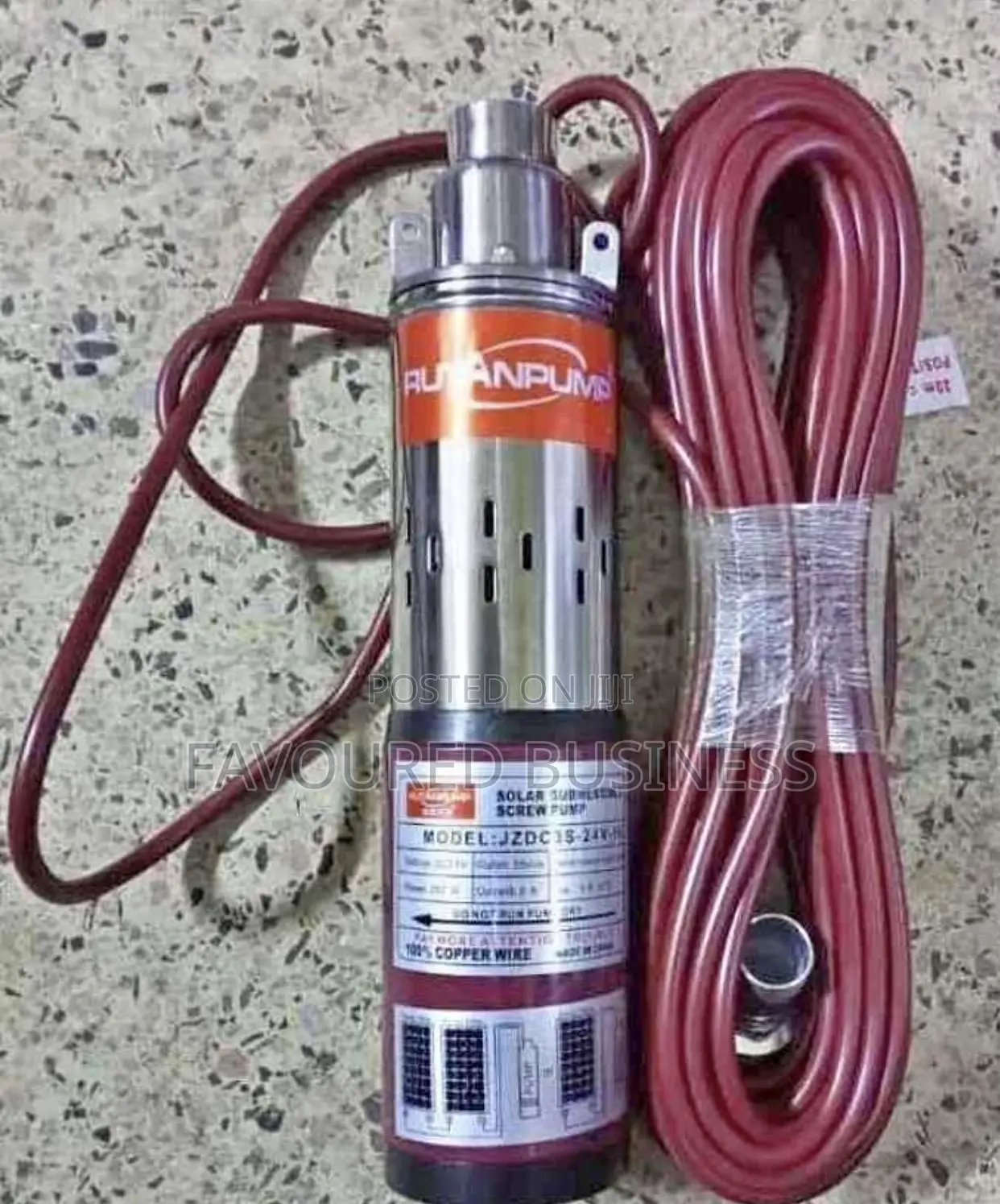 Rutan 50m 250w Submersible Solar Water Pump/ Rutan Water Pump
