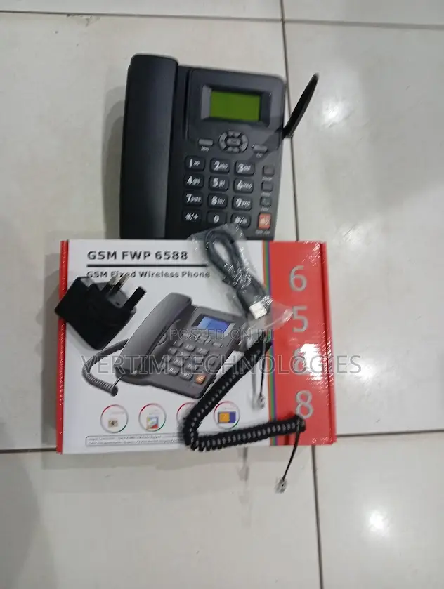 Compact Size GSM 6588 Dual Sim GSM Fixed Landline Desktop Phone