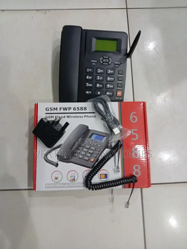 Long Battery Life GSM 6588 Dual Sim GSM Landline Desktop Phone