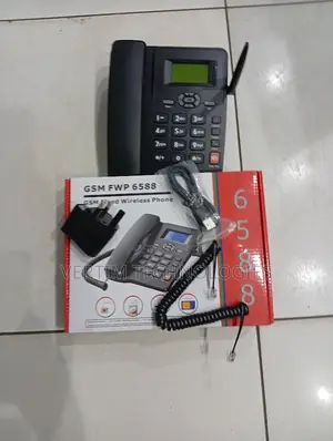 Rechargeable Battery GSM 6588dual Sim GSM Landline Desktop Phone