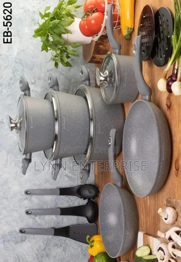 *Edenburg 15pc Cookware Set(Grey )*