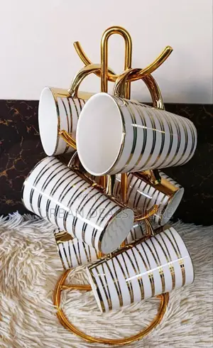 6 Pieces Gold Tree Cups