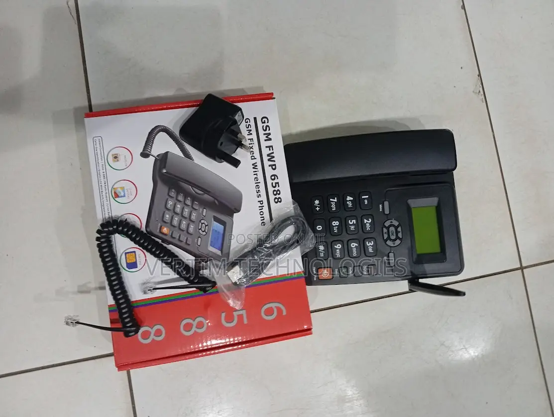Clear Voice Call GSM 6588 Dual Sim GSM Fixed Landline Desk Phone