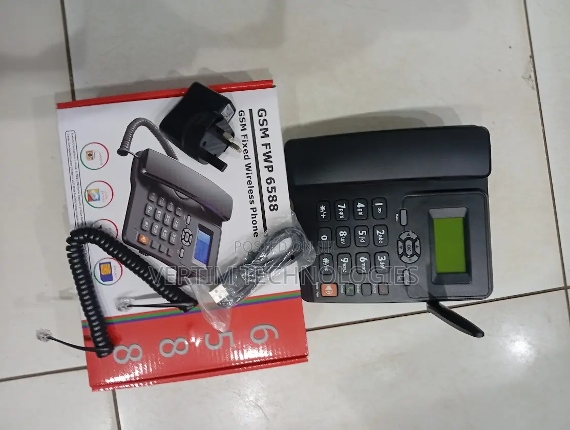 Adjustable Volume GSM 6588 Dual Sim GSM Landline Desktop Phone