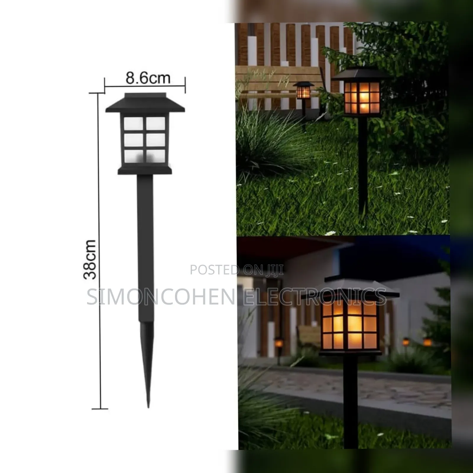 6pcs Waterproof Decorative Lawn Lamp Outdoor Solar Garden Lights