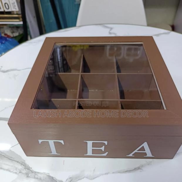 Brown Decorative Tea Box - main view