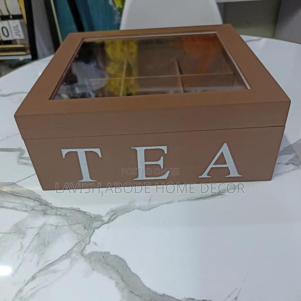 Brown Decorative Tea Box - thumbnail 2