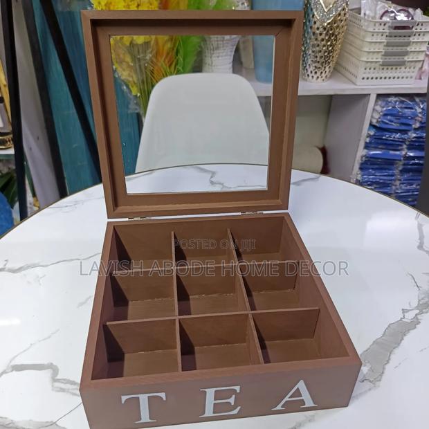 Brown Decorative Tea Box - thumbnail 3