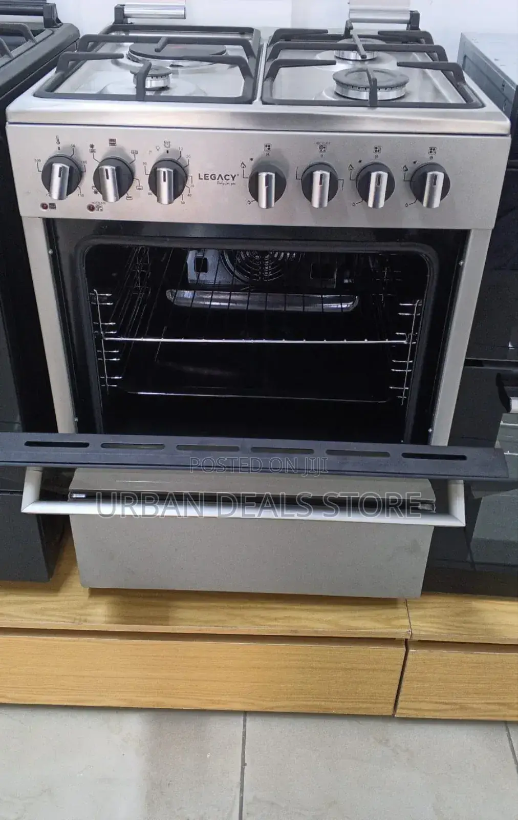 60×60 Legacy 3+1 Gas Cooker With Electric Oven Food Warmer