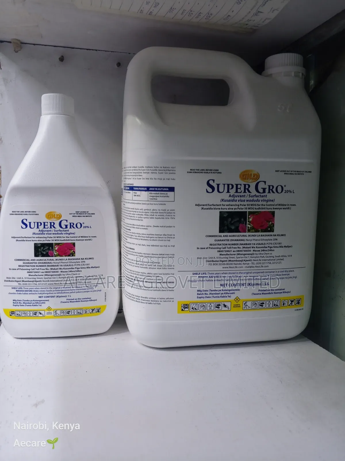 Super Gro Adjuvant/ Surfactant GND 1litre, 5litre
