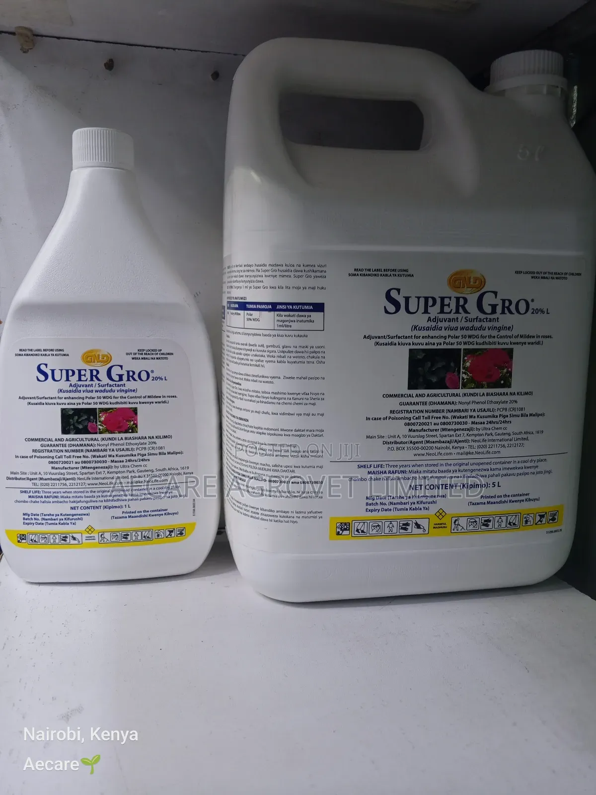Super Gro Adjuvant/ Surfactant GND 1litre, 5litre