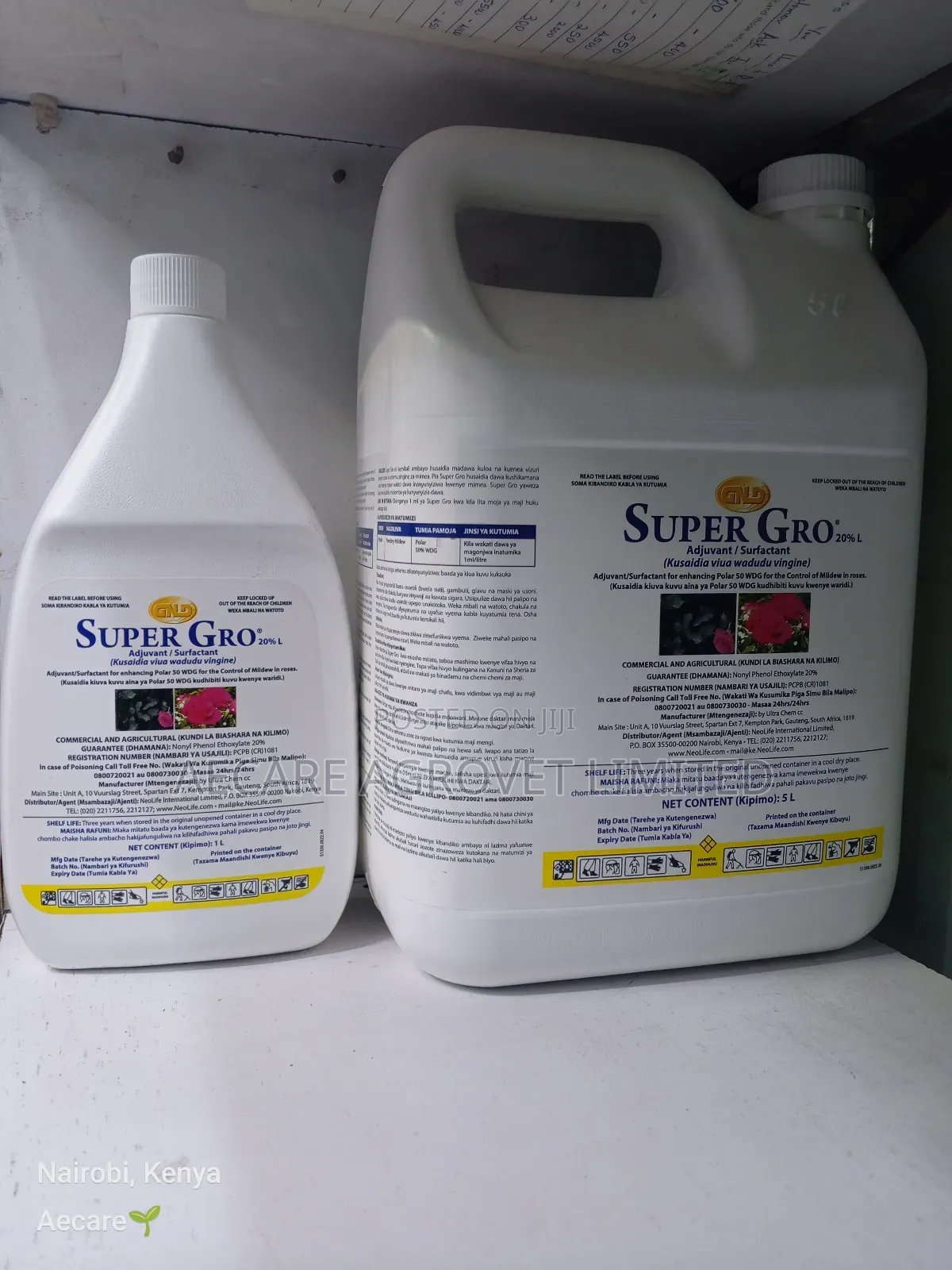 Super Gro Adjuvant/ Surfactant GND 1litre, 5litre