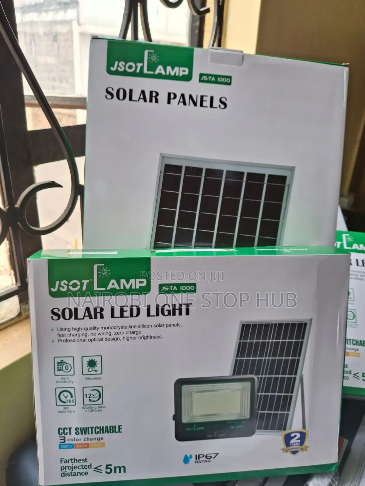 High Wattage 1000watts Jsot Solar Floodlight